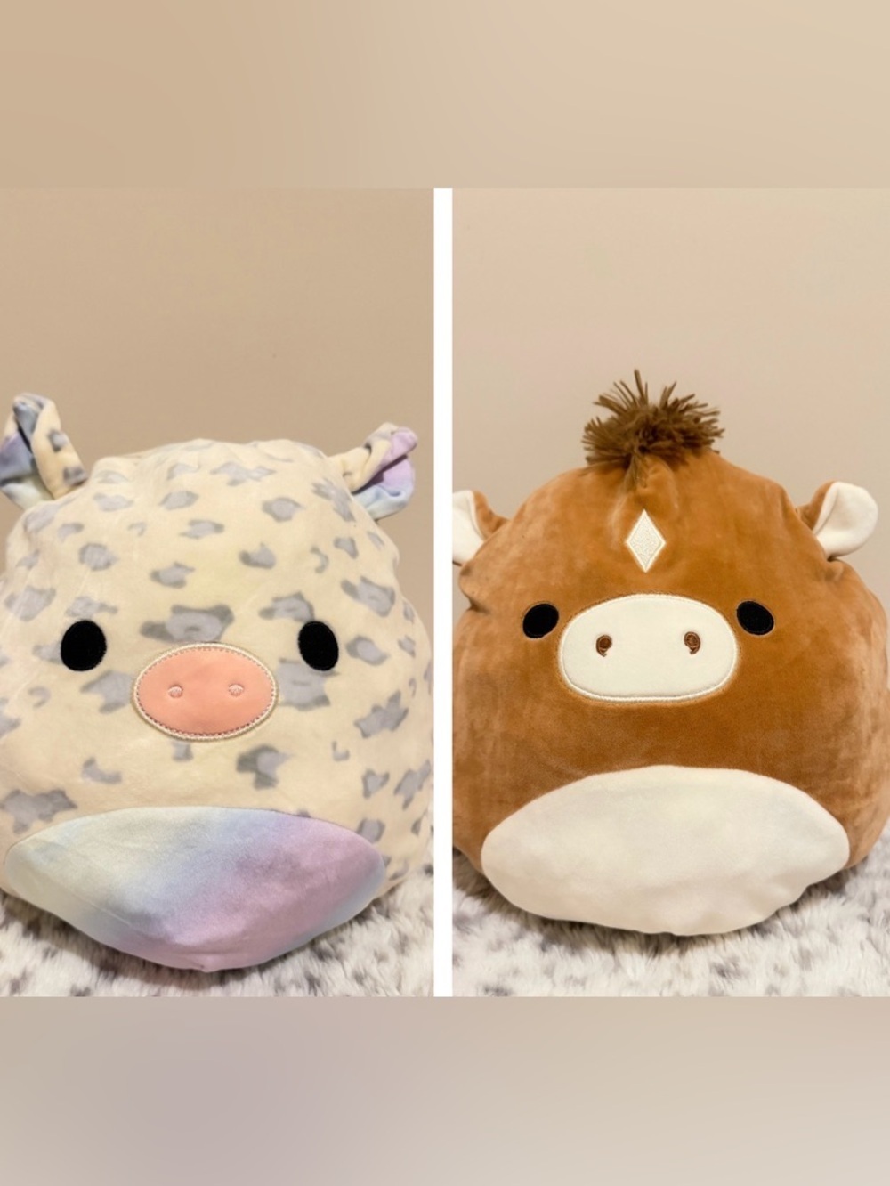 Squishmallows Flip-A-Mallow Nia the Pig and Philip the Horse.